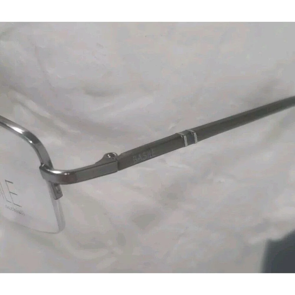 NEW BASILE Occhiali 9306 SILVER EYEGLASSES Sunglasses FRAMES COL 20 49/18 Italy‎